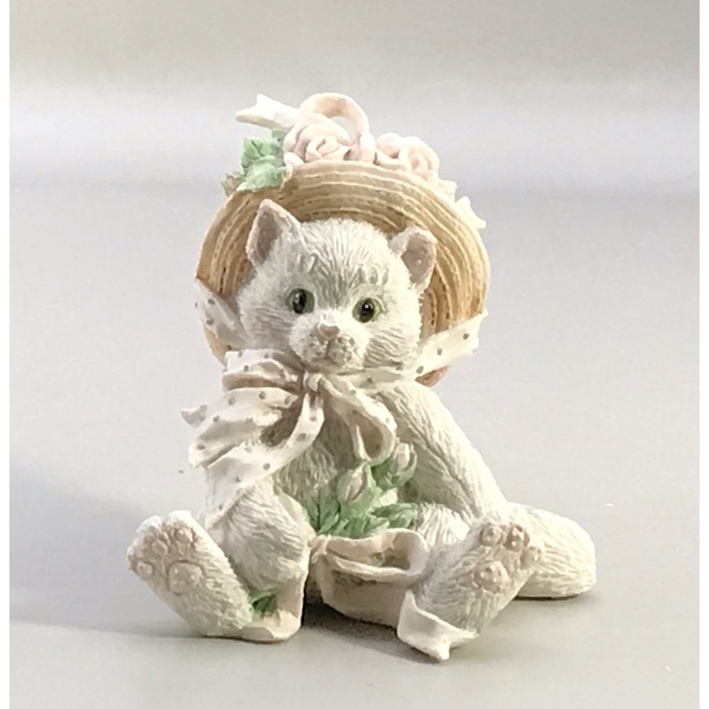 Enesco‎ Calico Kittens "Our Friendship Blossomed From the Heart" Figurine